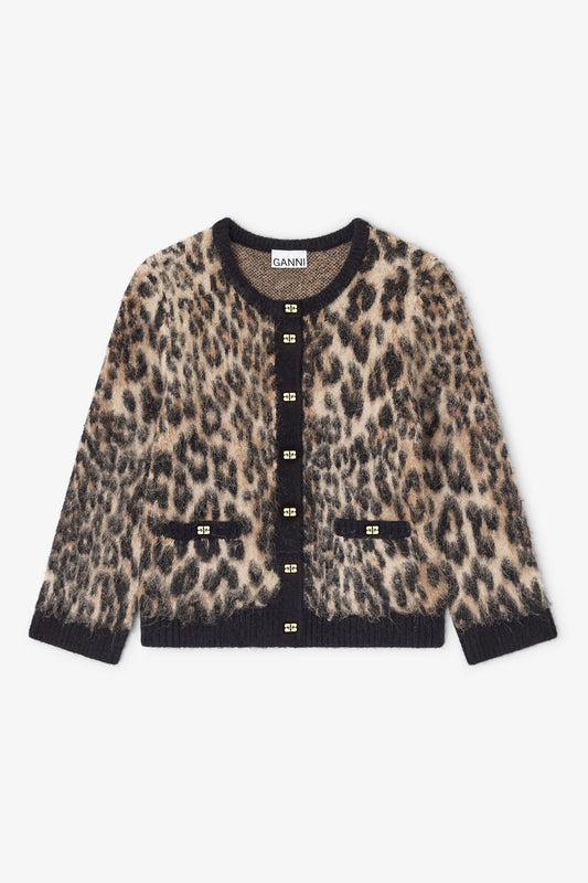 Leopard Cardigan - GANNI
