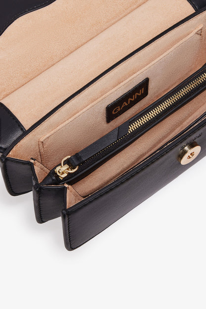 Black Black Mini Top Handle Apo-G Bag - GANNI