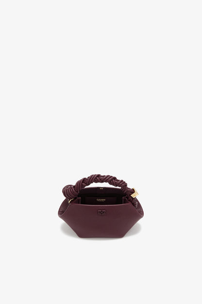 Port Royale Mini Bou Bag in Burgundy - GANNI