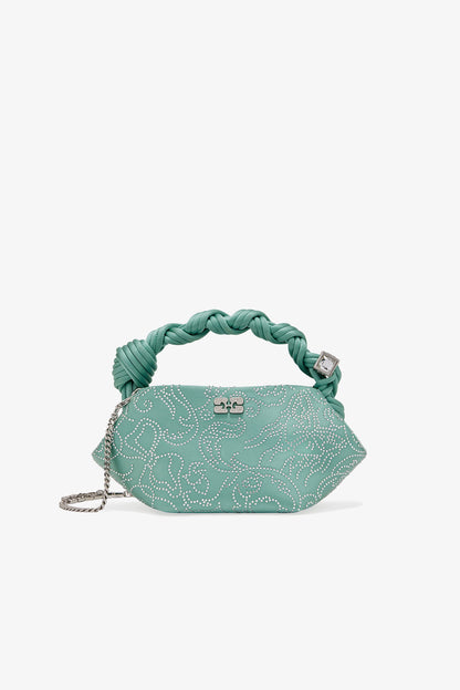 Brook Green Green Rhinestone Mini Bou Bag - GANNI