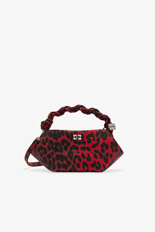 Racing Red Red Leopard Mini Bou Bag - GANNI