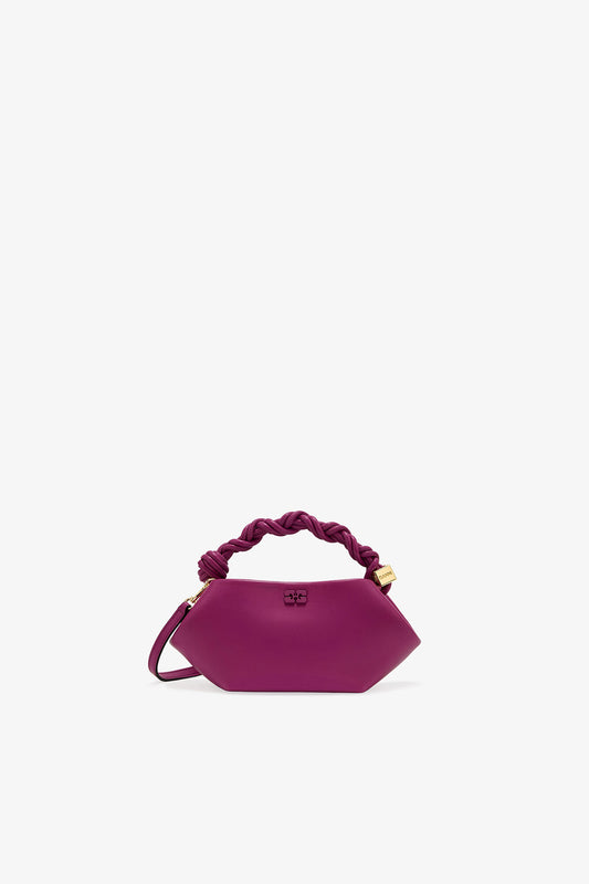 Boysenberry Purple Mini Bou Bag - GANNI
