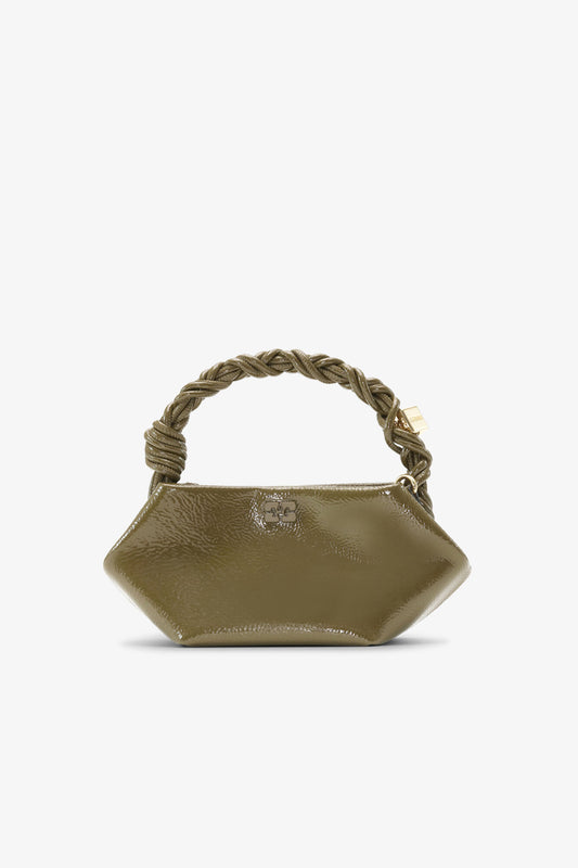 Military Olive Olive Green Mini Bou Bag - GANNI