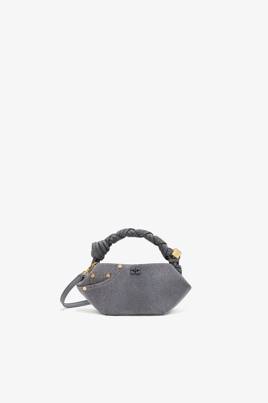 Lava Smoke Washed Grey Mini Bou Bag - GANNI