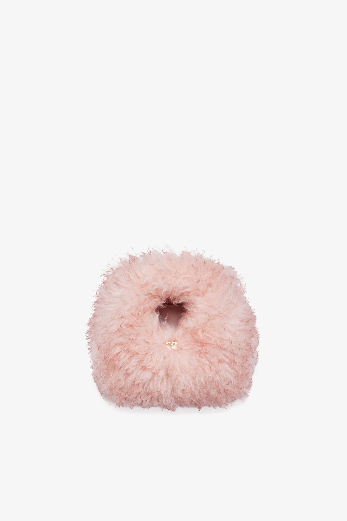 Mary's Rose Pink Fur Mini Hobo Bag - GANNI