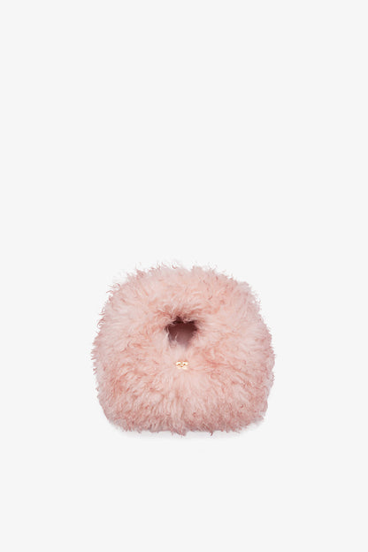 Mary's Rose Pink Fur Mini Hobo Bag - GANNI