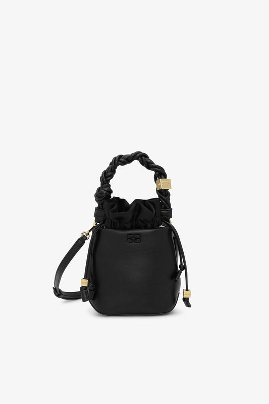 Black Black Mini Bou Bucket Bag - GANNI
