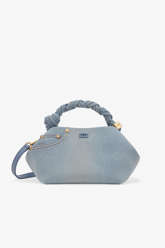 Faded Denim Denim Small Bou Bag - GANNI