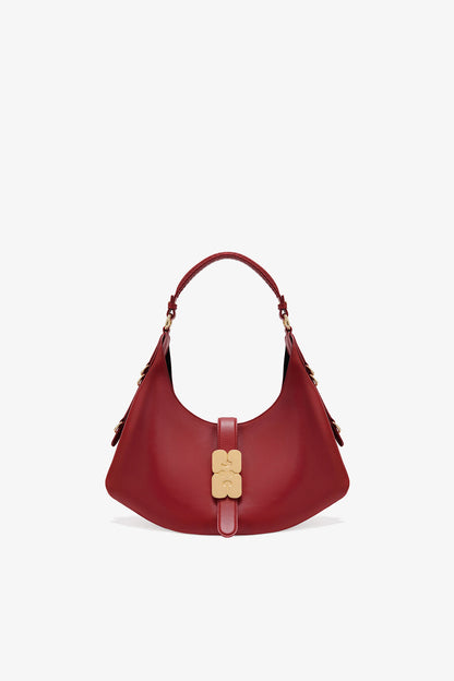 Red Dahlia Red Small Kat Bag - GANNI