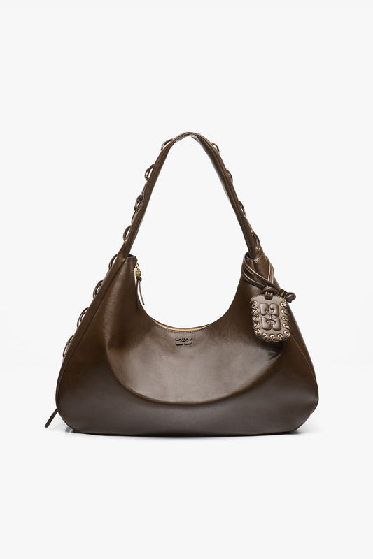 Dark Olive Dark-Olive Oleatex XXL Hobo Bag - GANNI