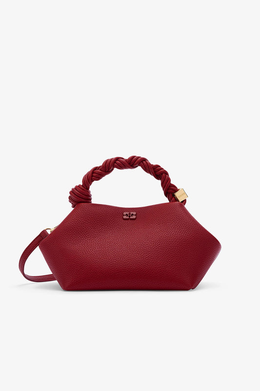 Red Dahlia Red Grained Small Bou Bag - GANNI