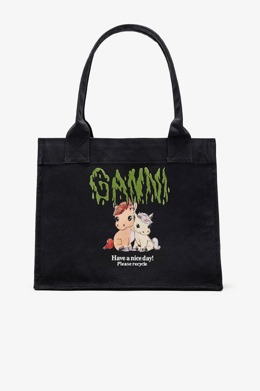 Pony Printed Large Tote - GANNI