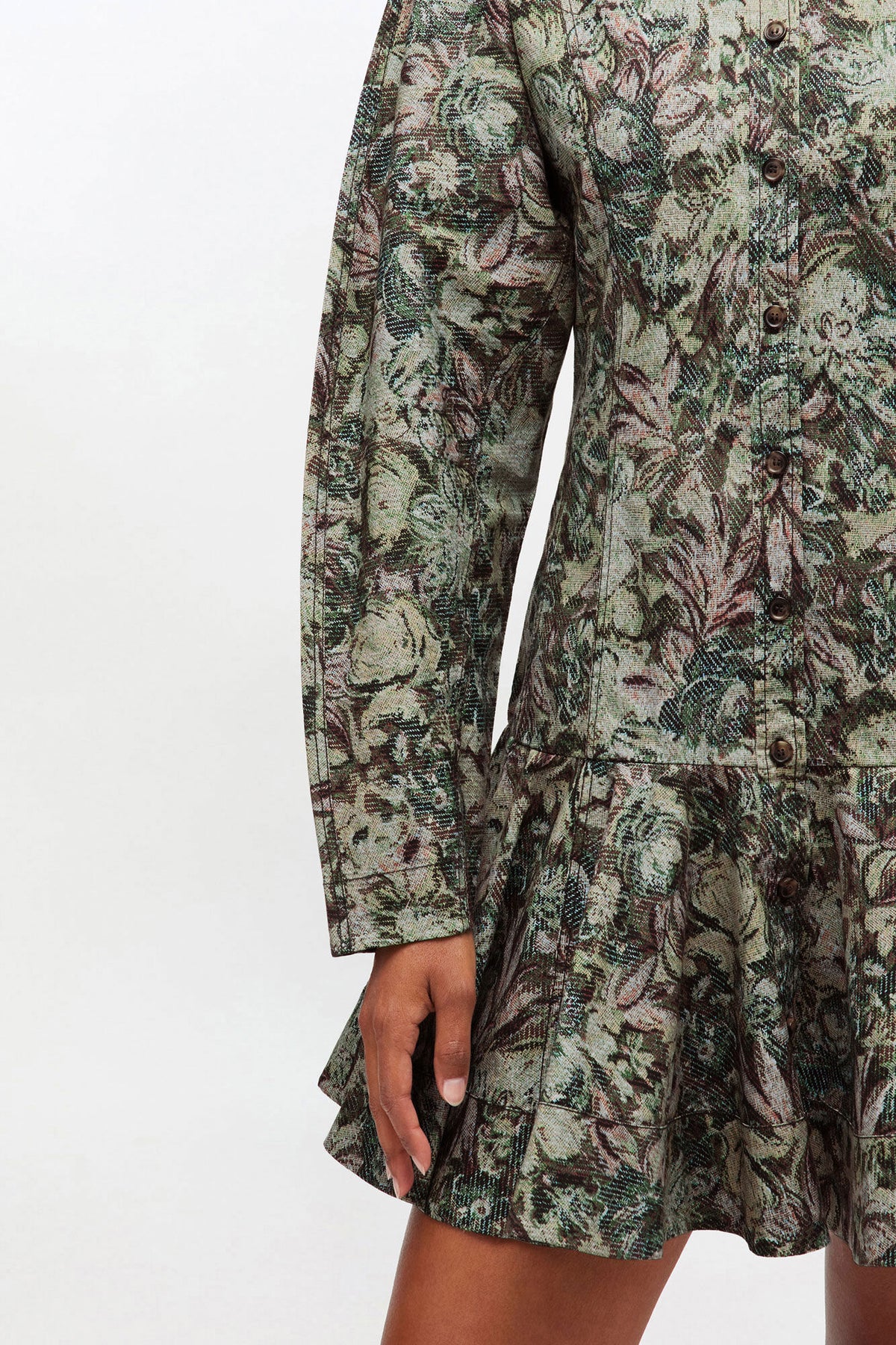 Tapestry Floral Shirt Dress - GANNI