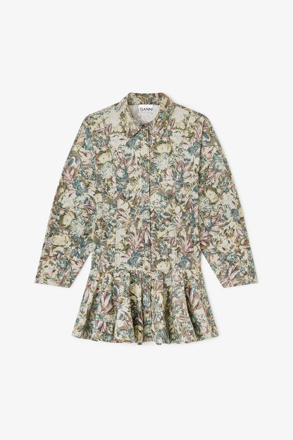 Tapestry Floral Shirt Dress - GANNI