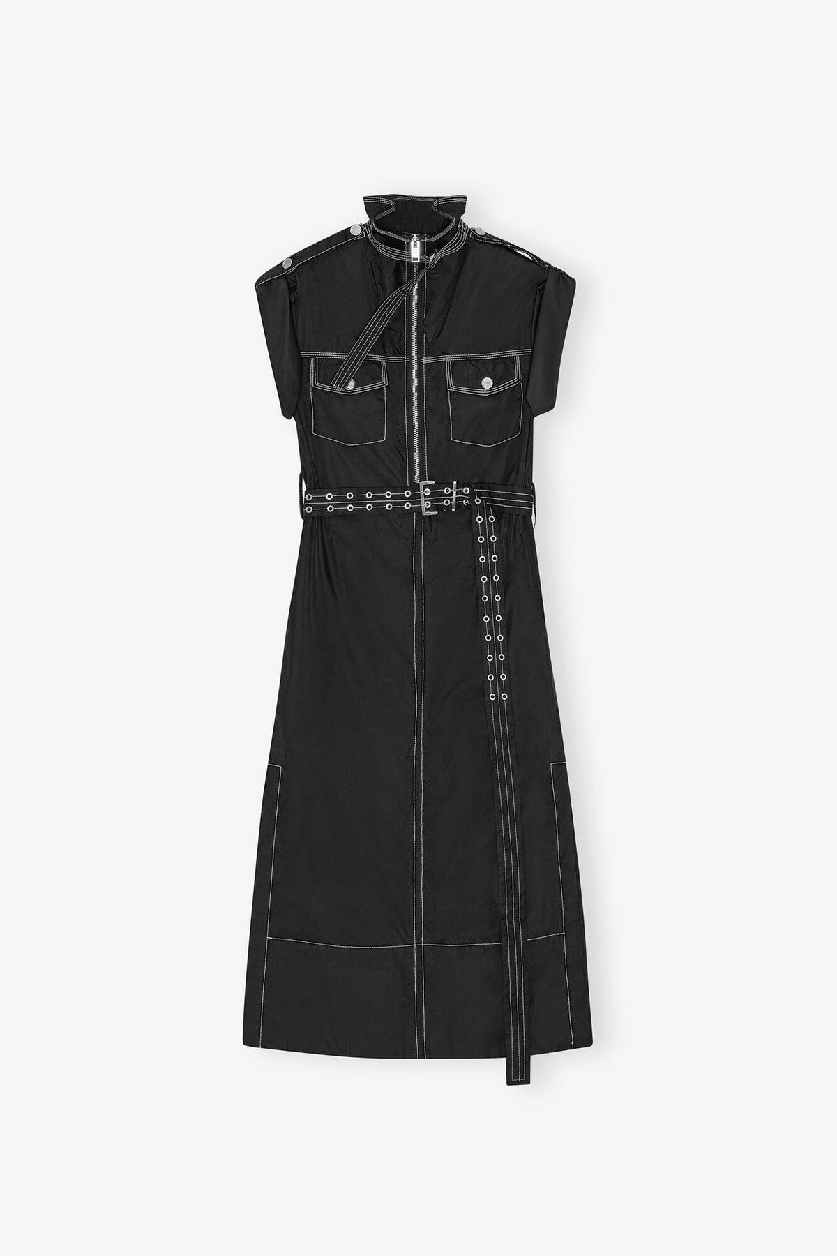 Black Nylon Dress - GANNI