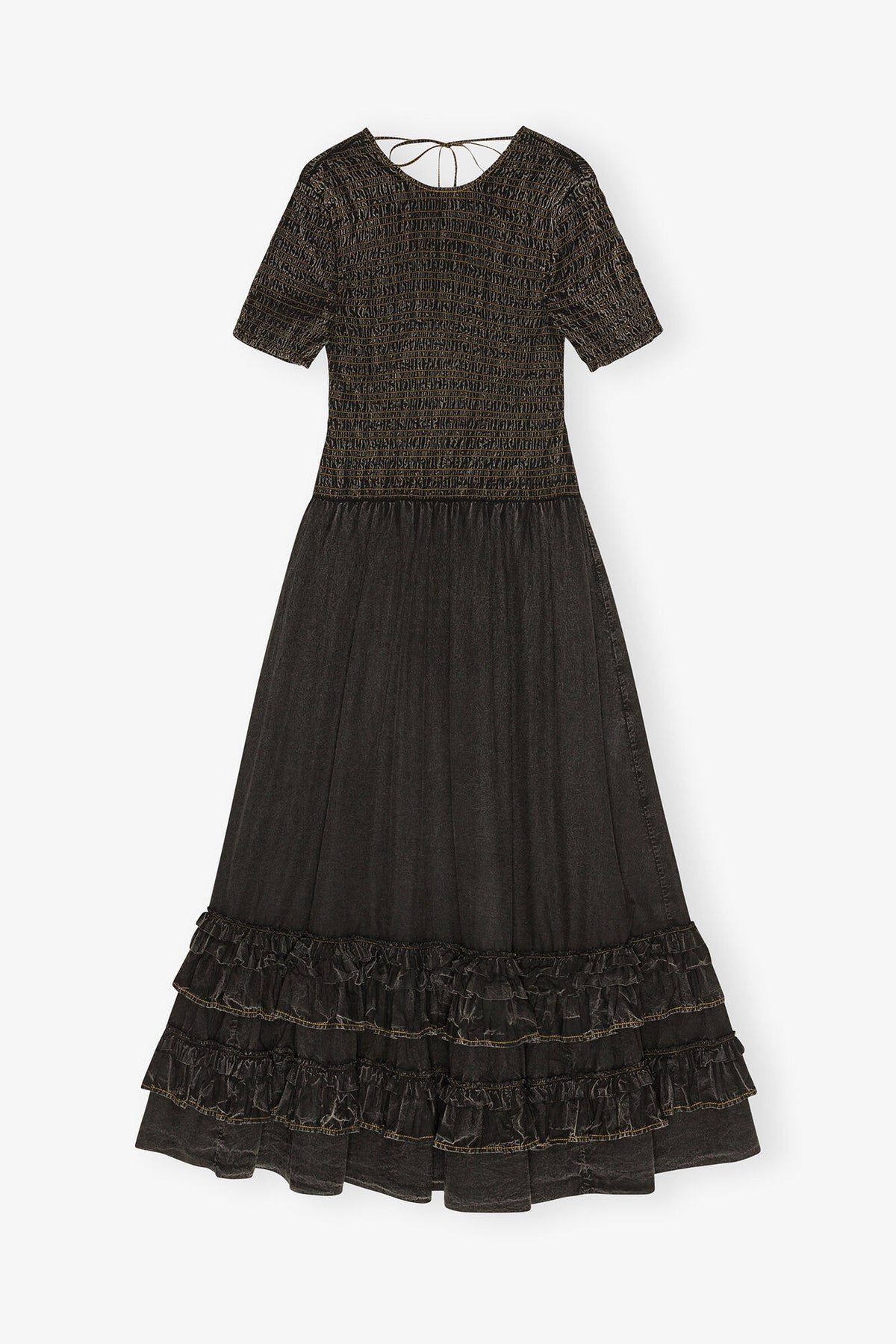 Black Washed Smock Dress - GANNI