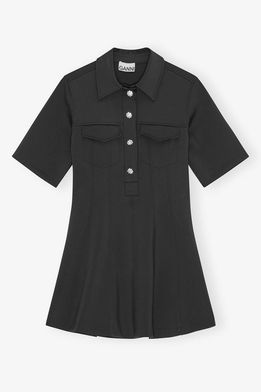 Dress in Black Neoprene - GANNI