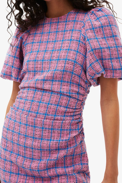Check Suiting Mini Dress - GANNI