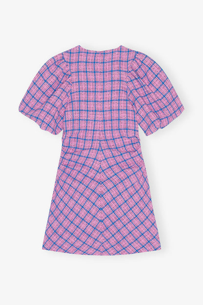 Check Suiting Mini Dress - GANNI