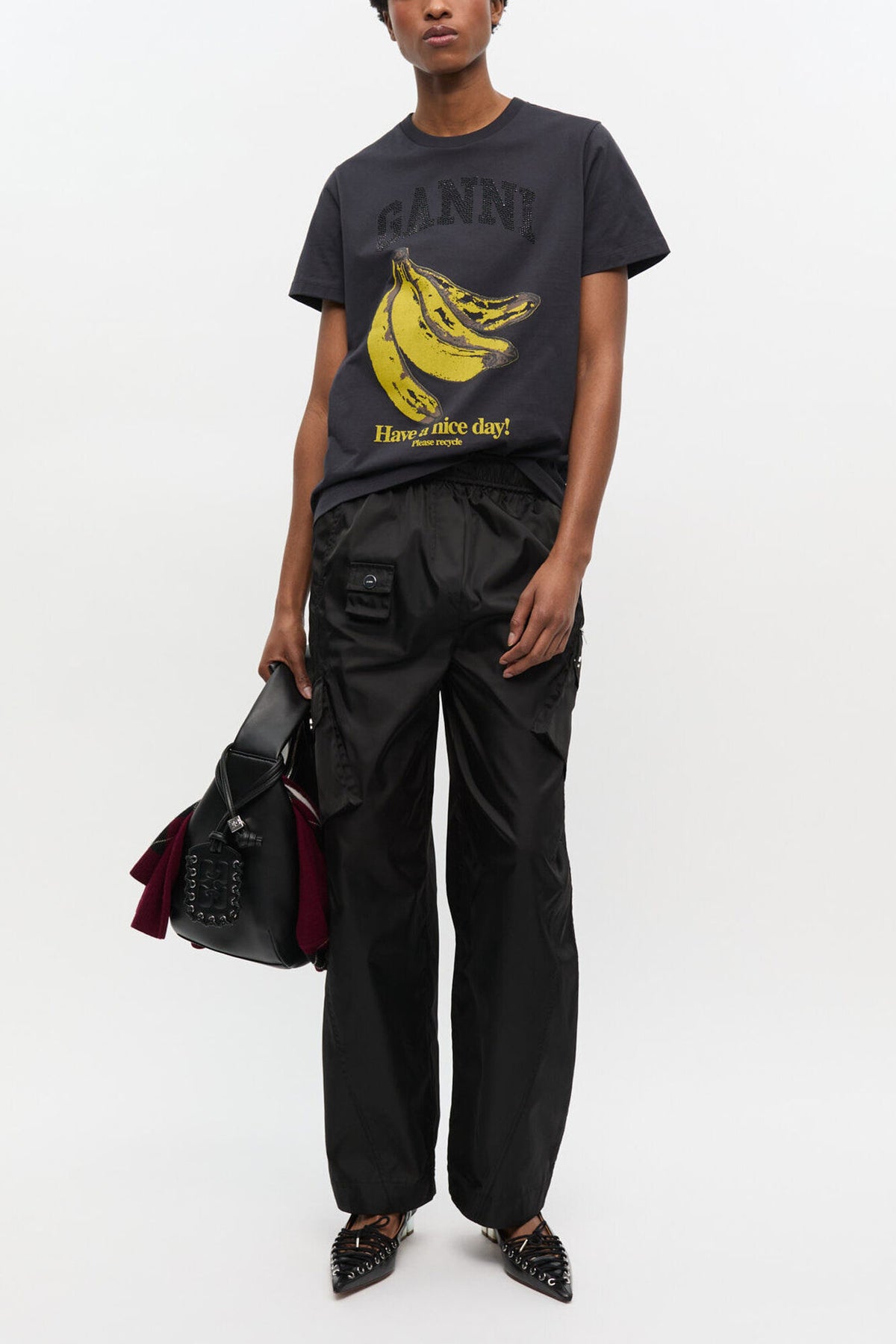 Black Banana Graphic T-shirt - GANNI