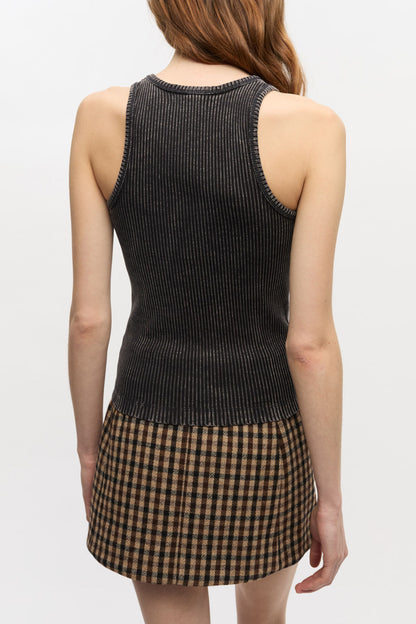 Black Washed Tank Top - GANNI
