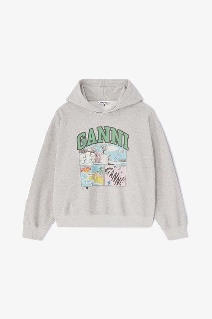 Grey Bear Comic Hoodie - GANNI