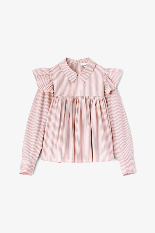 Pink Frill Blouse - GANNI