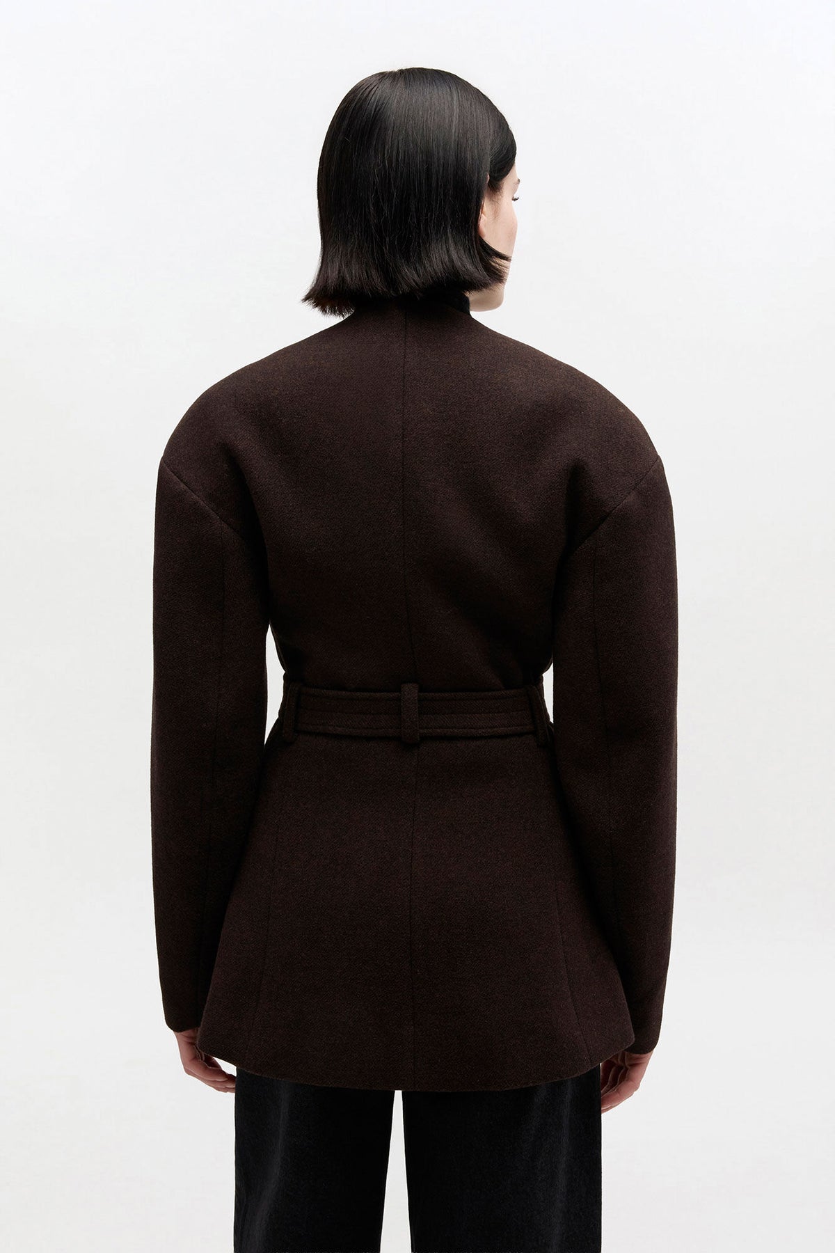Brown Wool Jacket - GANNI