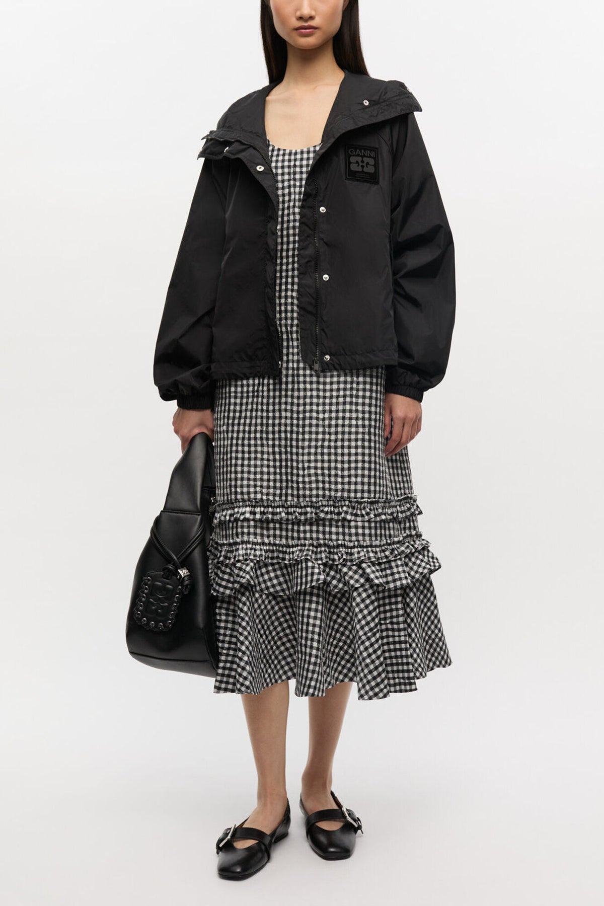 Black Nylon Jacket - GANNI