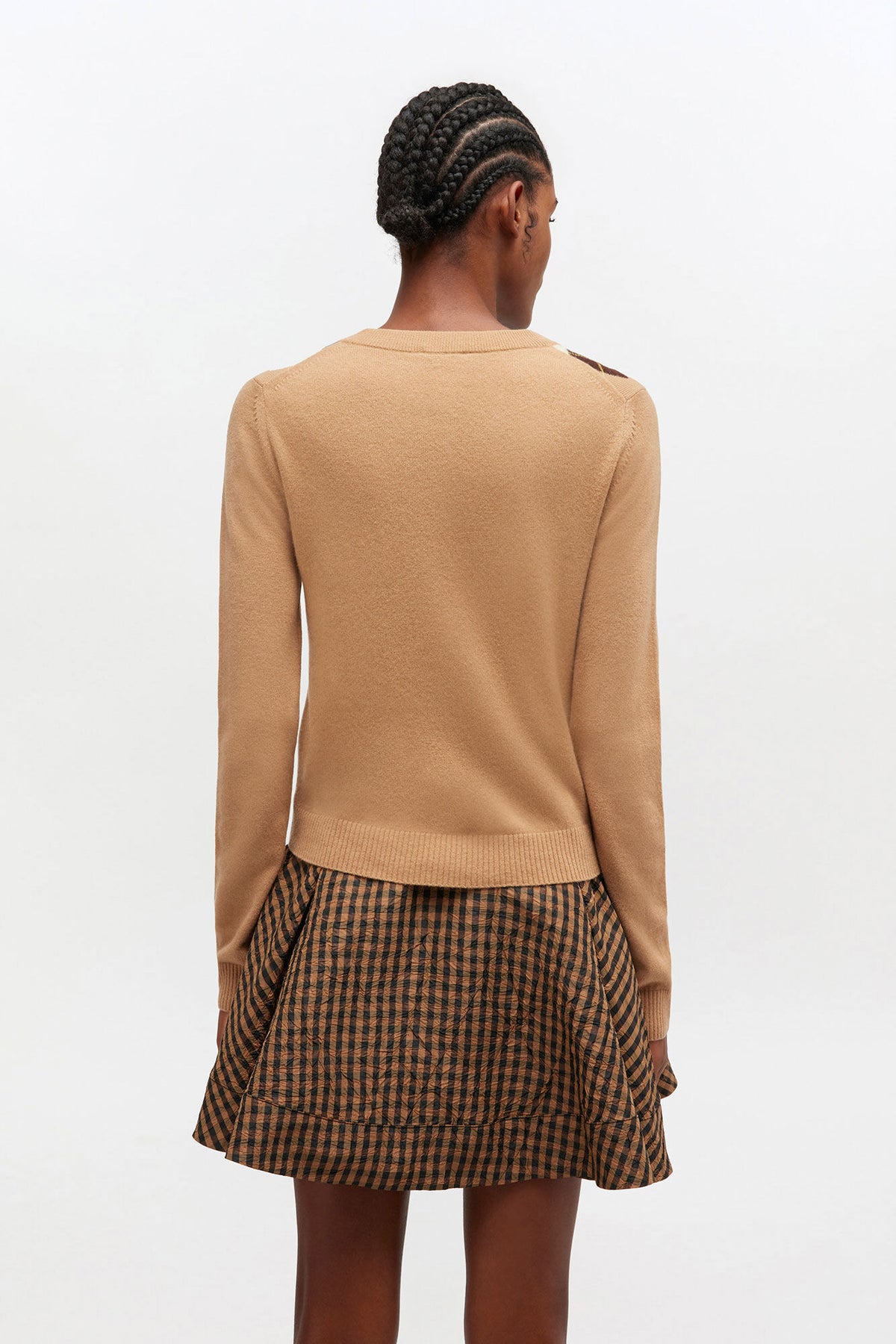 Argyle Print Cardigan - GANNI