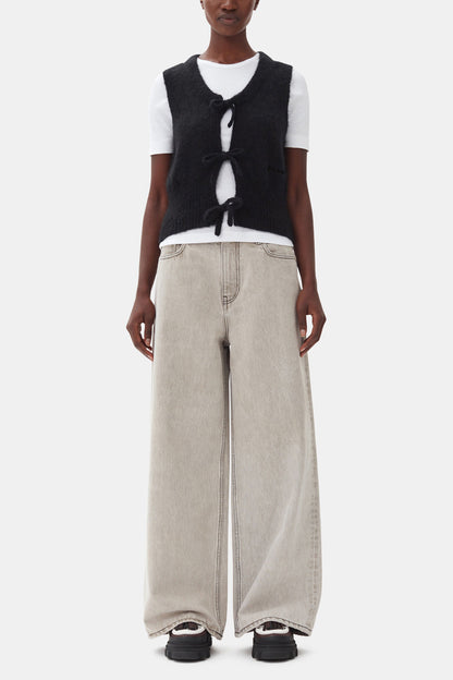 Black Tie String Vest - GANNI