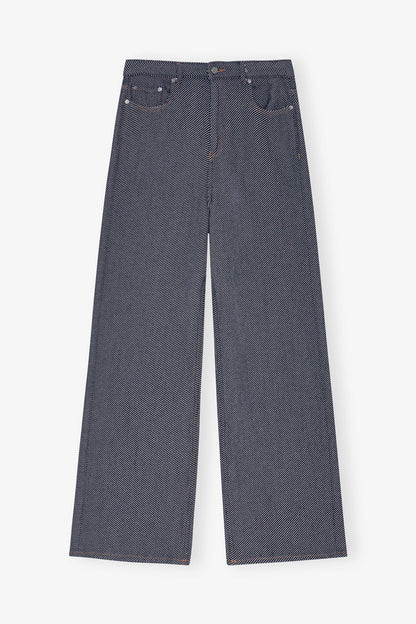 Blue Twill Marri Jeans - GANNI