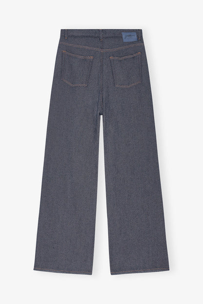 Blue Twill Marri Jeans - GANNI