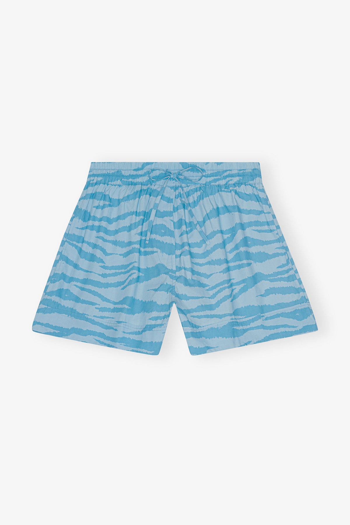 Printed Cotton Elasticated Shorts - GANNI