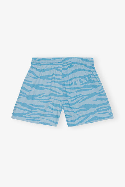 Printed Cotton Elasticated Shorts - GANNI
