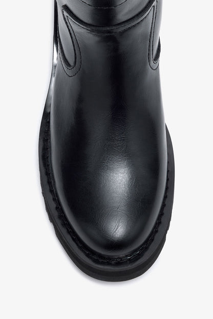 Low Boots in Black Oleatex - GANNI
