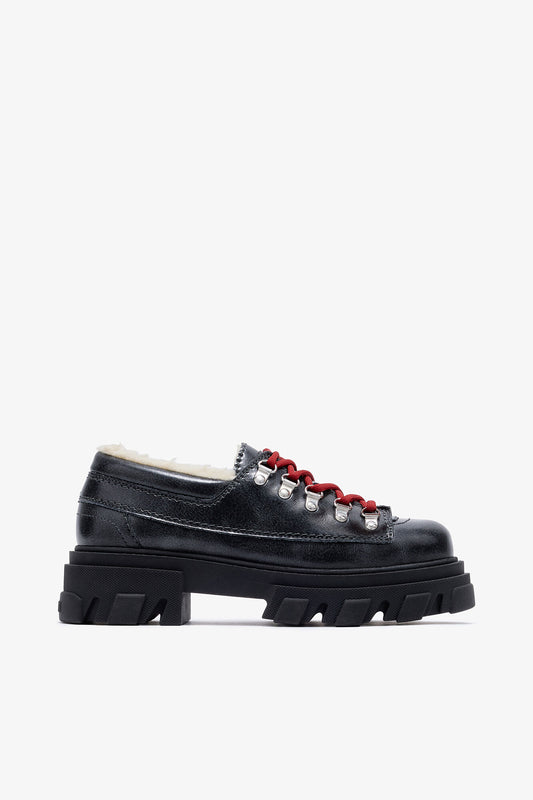Cleated Derbies in Grey - GANNI