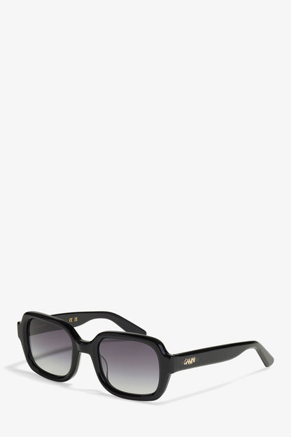 Black GANNI x Ace & Tate Black Twiggy Sunglasses - GANNI