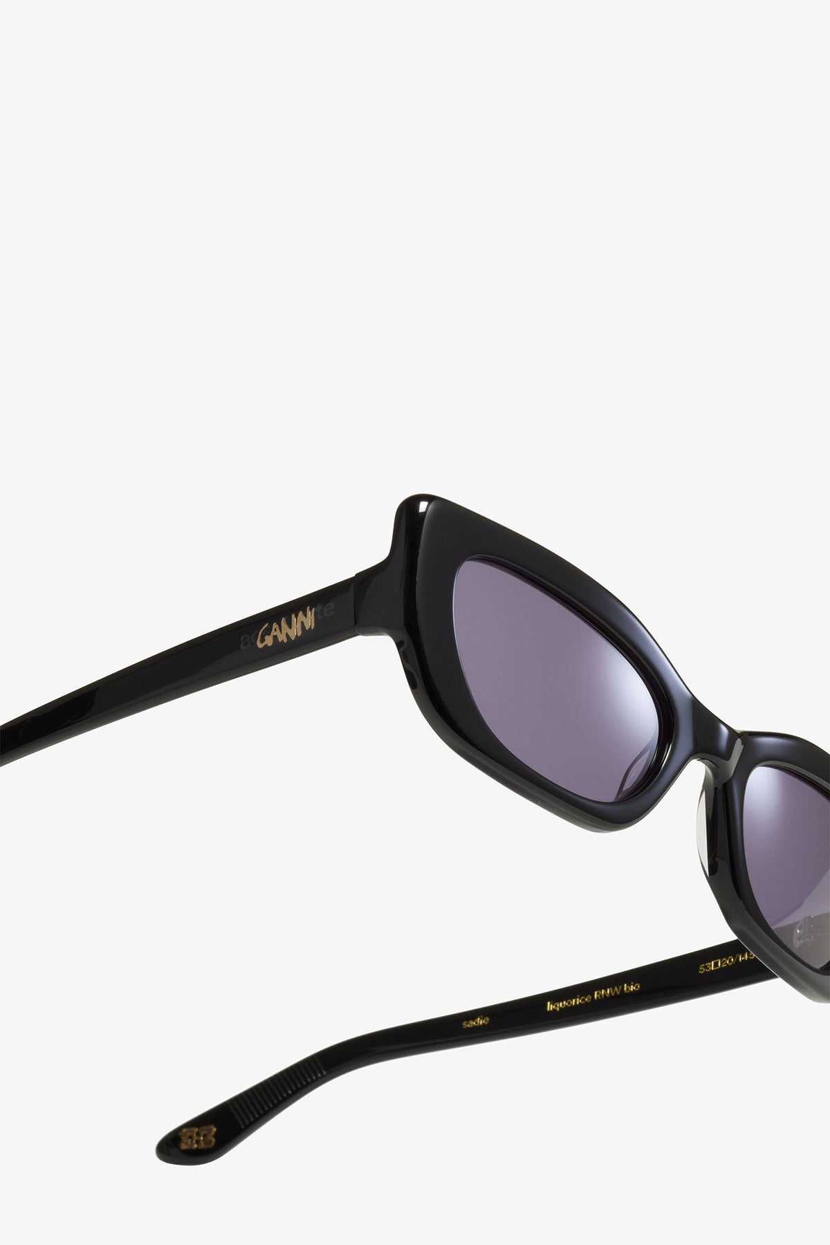 Black GANNI x Ace & Tate Black Sadie Sunglasses - GANNI