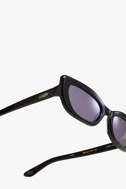 Black GANNI x Ace & Tate Black Sadie Sunglasses - GANNI