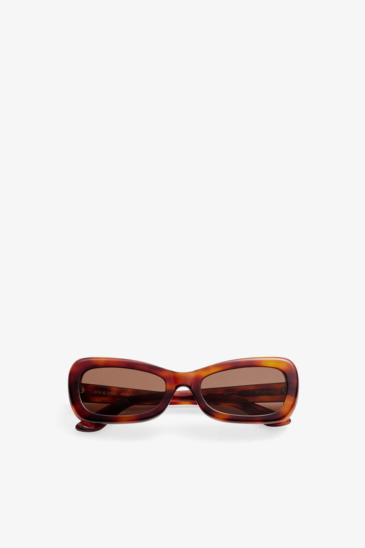 Tiger's Eye GANNI x Ace & Tate Brooke Sunglasses - GANNI