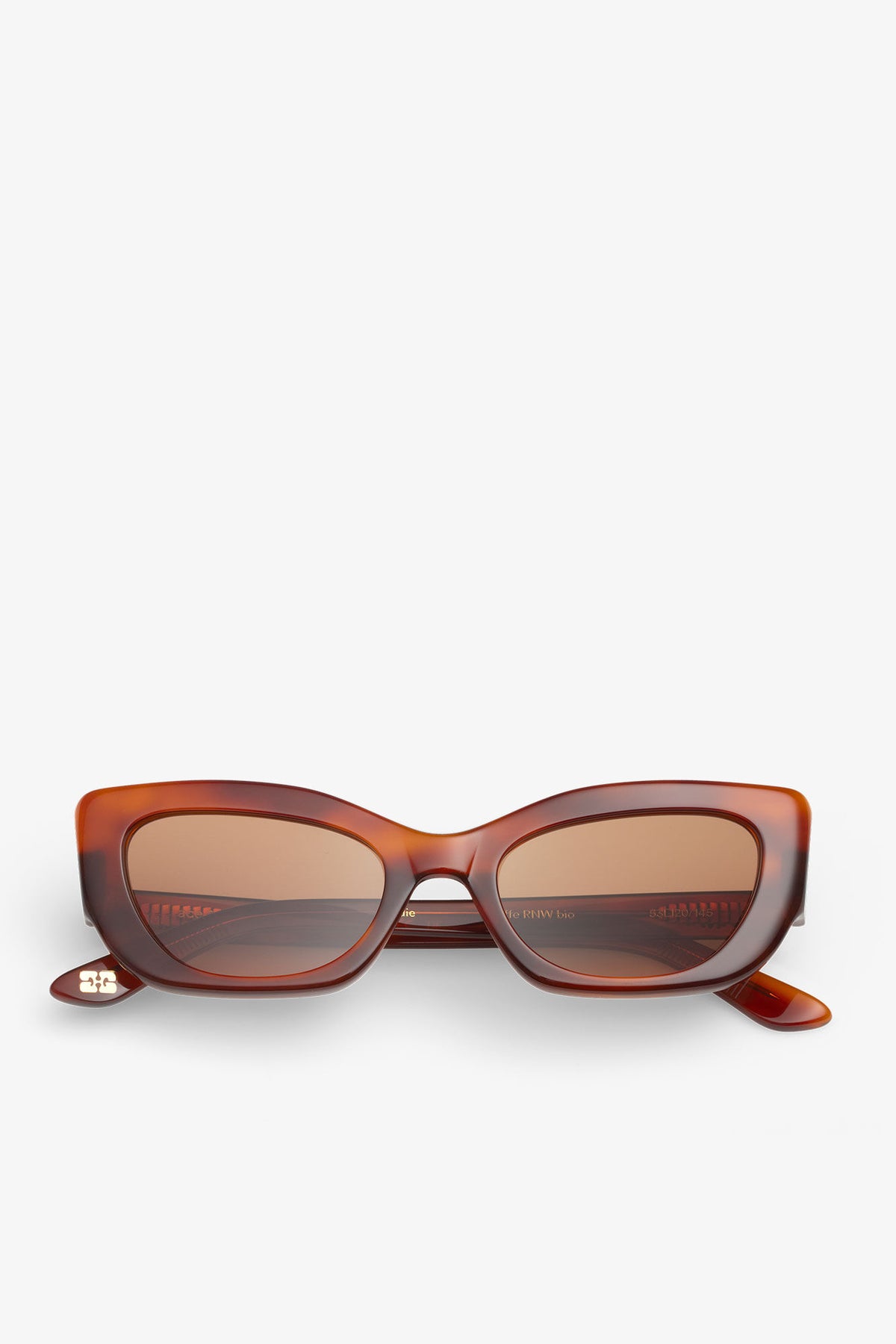 Tiger's Eye GANNI x Ace & Tate Tiger's Eye Sadie Sunglasses - GANNI