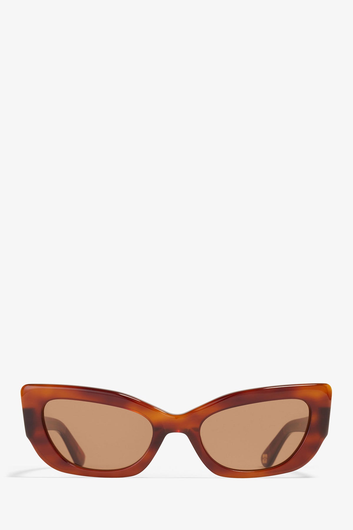 Tiger's Eye GANNI x Ace & Tate Tiger's Eye Sadie Sunglasses - GANNI