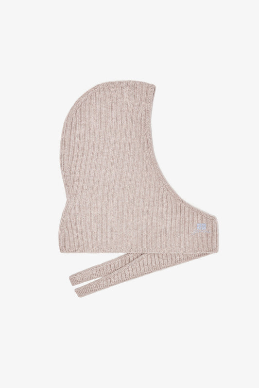 Sand Beige Wool Mix Balaclava - GANNI