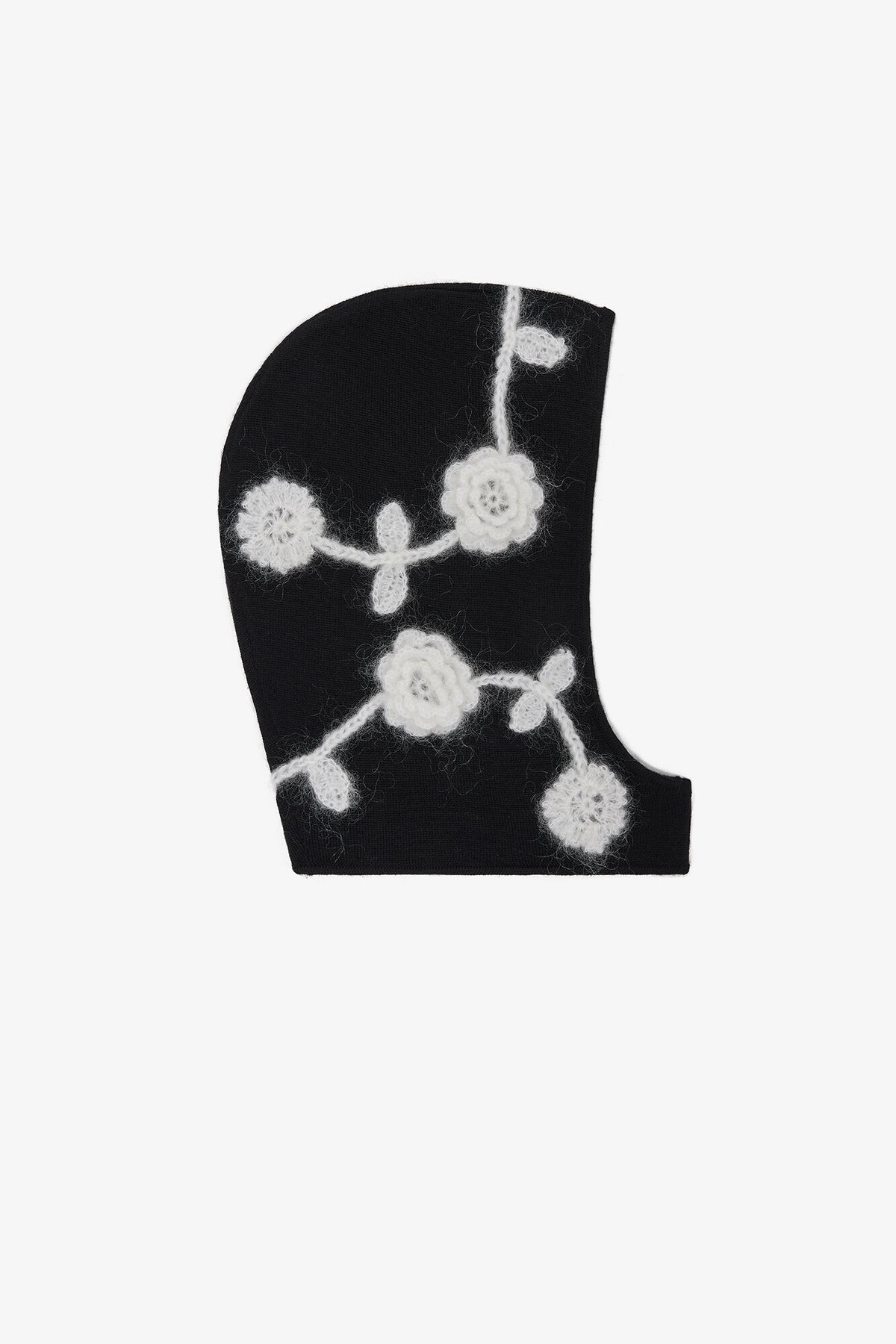 Black Black Flower Balaclava - GANNI