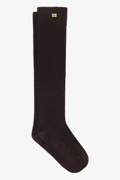 Wool Mix High Socks - GANNI